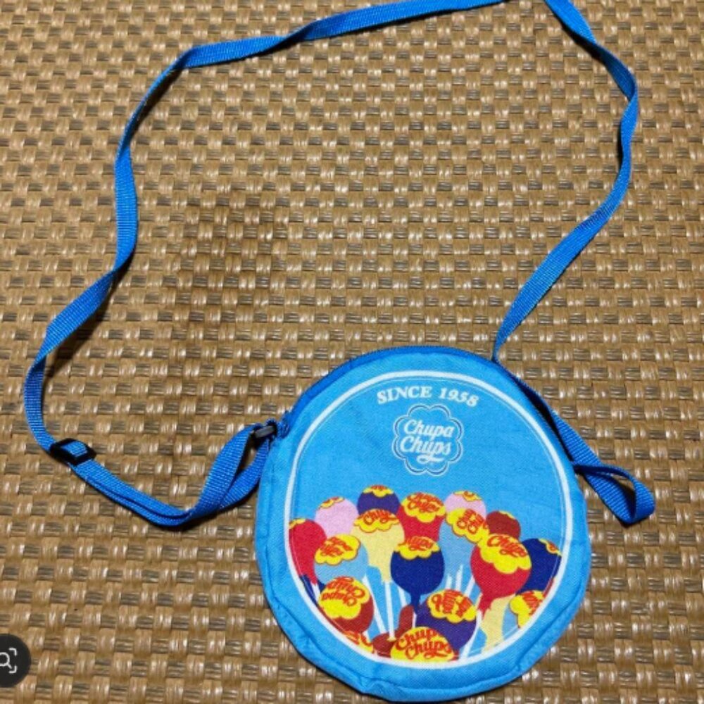 🔥3/$30 NEW Chupa Chups Lollipop Candy Mini Adjustable Strap Zippered Purse